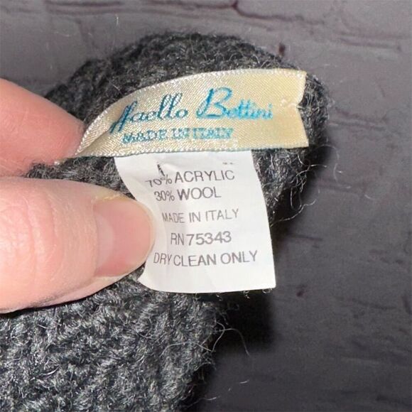 RAFFAELLO BERTINI Wool Women's Knit Scarf Winter Fashion Neck Warmer - Picture 4 of 4